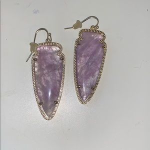 Kendra Scott amethyst earrings